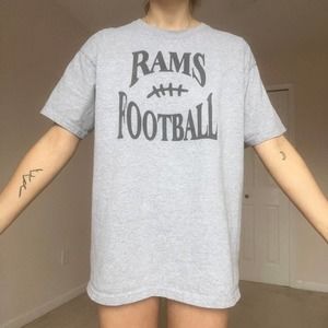 rams football graphic tee